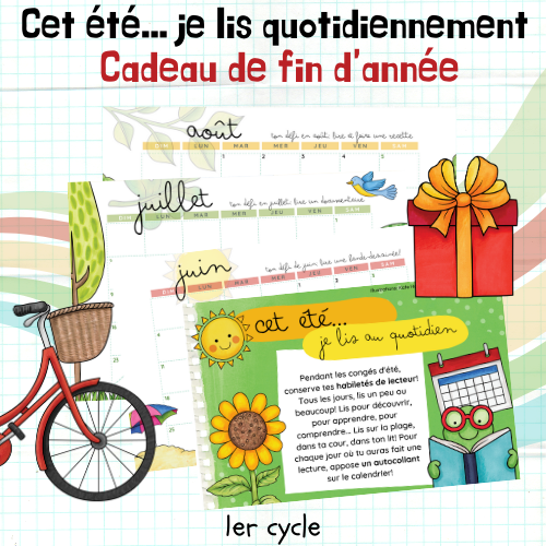Cadeau - Calendrier de lecture