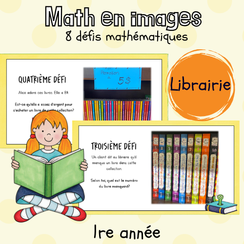 Maths par l'image - La librairie (1re)
