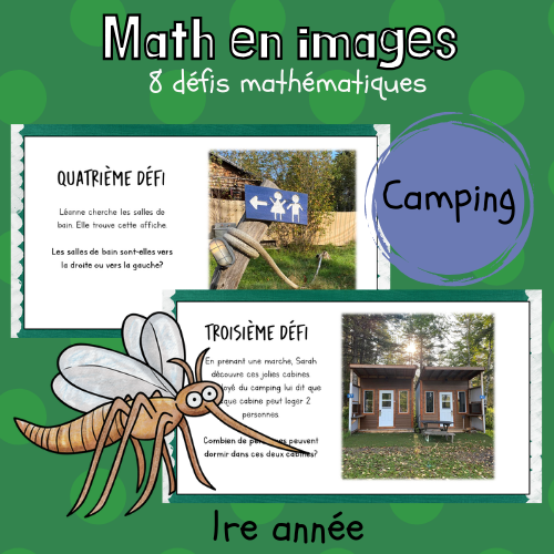 Maths par l'image - Le camping (1re)