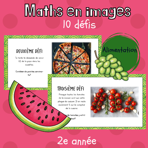 Maths par l'image - Alimentation (2e)