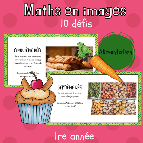 Maths par l'image - Alimentation (1re)