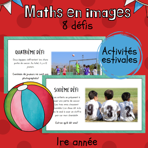 Maths par l'image - Activités estivales (1re)
