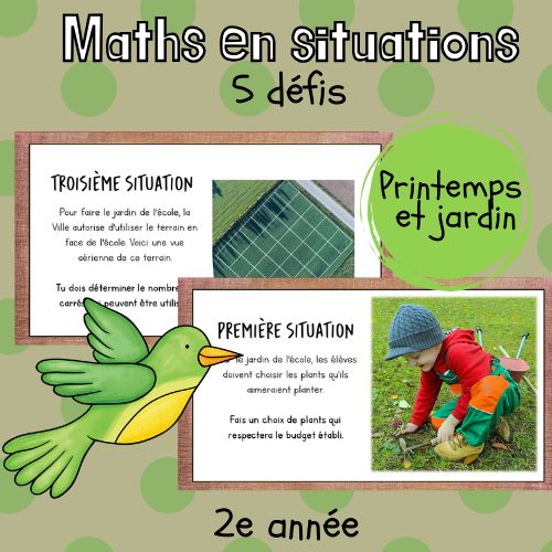 Maths en situation - Jardinage (2e)