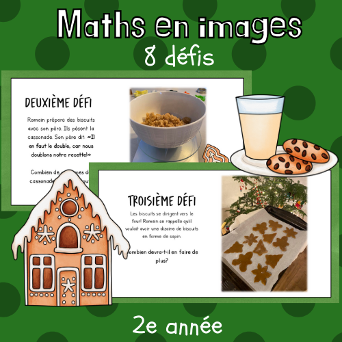 Maths par l'image - Noël (1re)