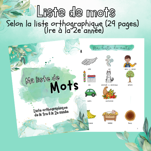 Liste de mots (2e)