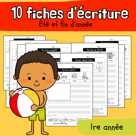 10 fiches d'écriture - Juin (1re)