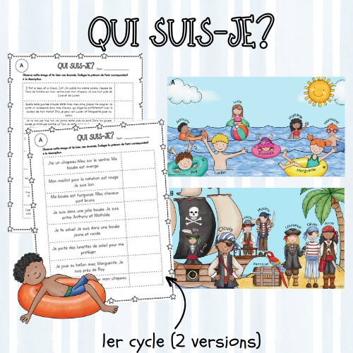 Qui suis-je? Plage et pirates