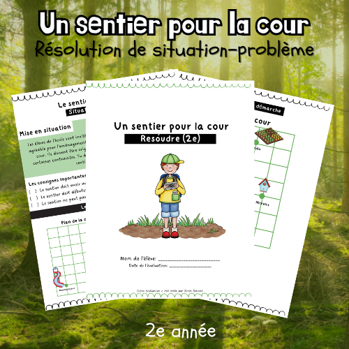 Situation-problème - Un sentier pour la cour (2e)