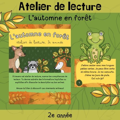 Atelier de lecture - L'automne en forêt (2e)