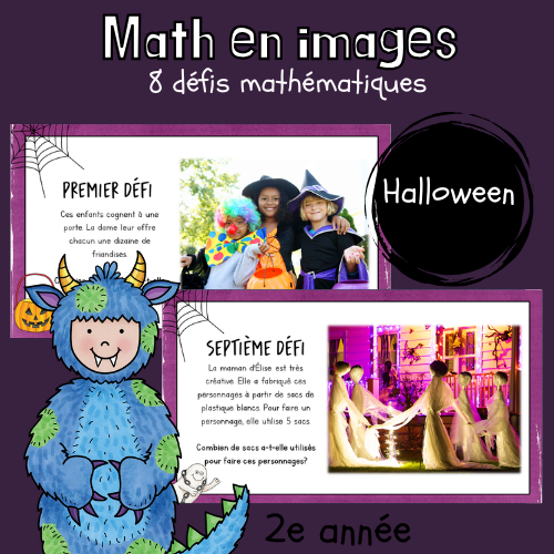 Maths par l'image - Halloween (2e)