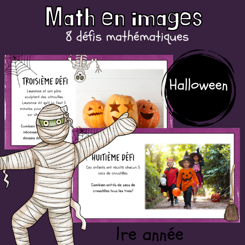 Maths par l'image - Halloween (1re)
