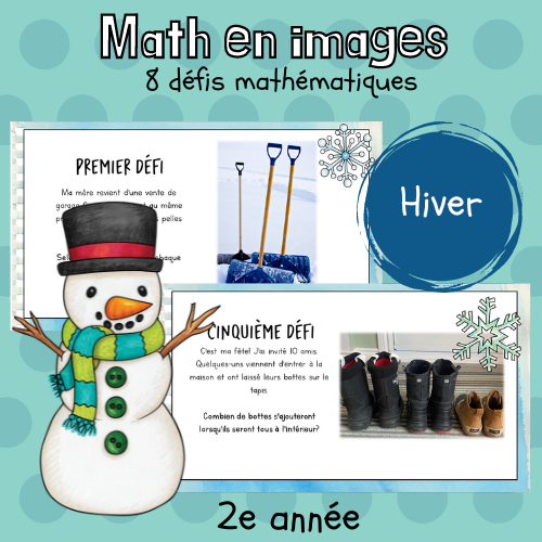 Maths par l'image - Hiver (2e)