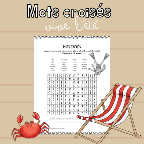 Mots cachés - Été