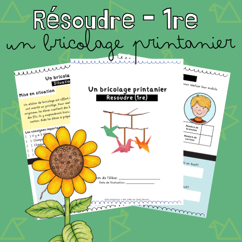 Situation-problème - Un bricolage printanier (1re)