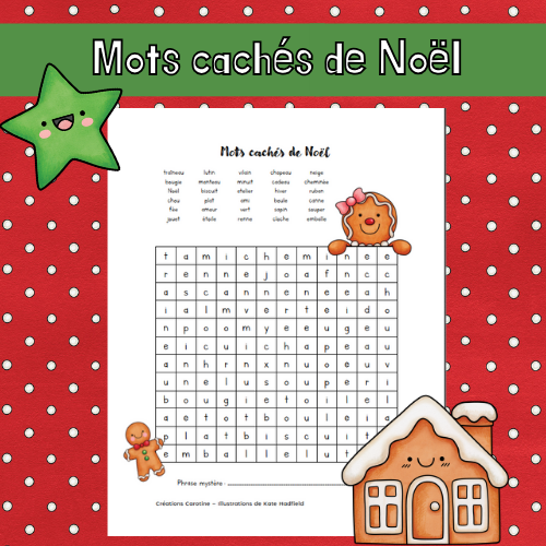 Mots cachés - Noël