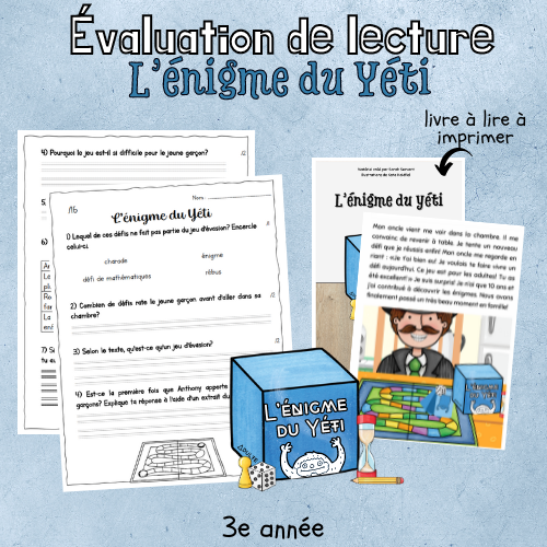 Évaluation de lecture - L'énigme du Yéti (3e)