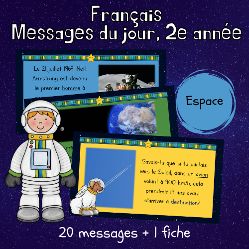 20 messages du jour - L'espace