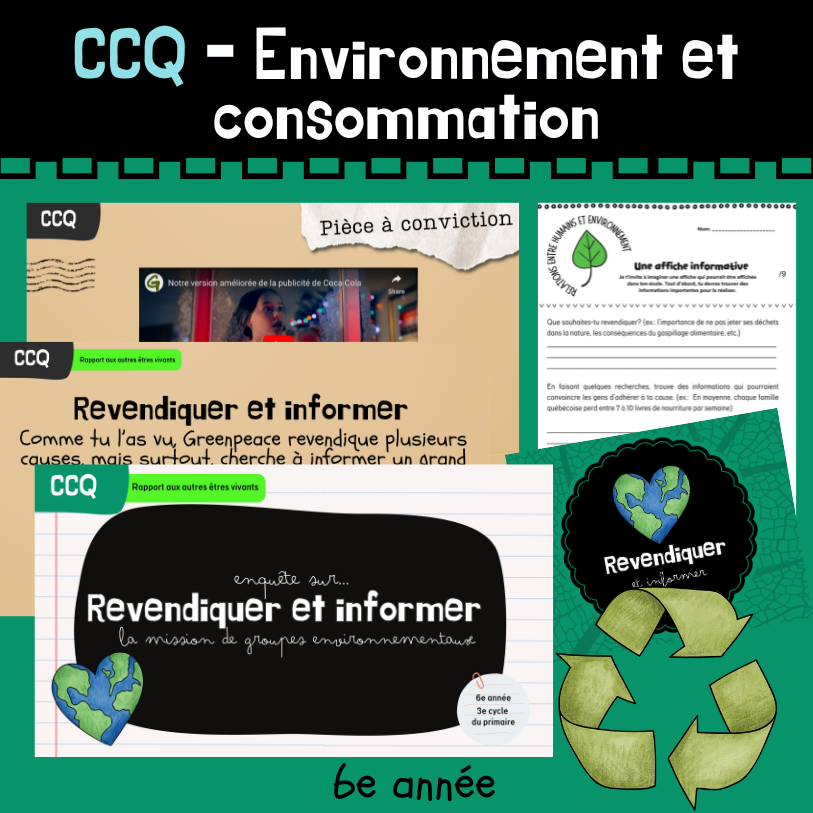 CCQ - Enquête - Revendiquer et informer (6e)