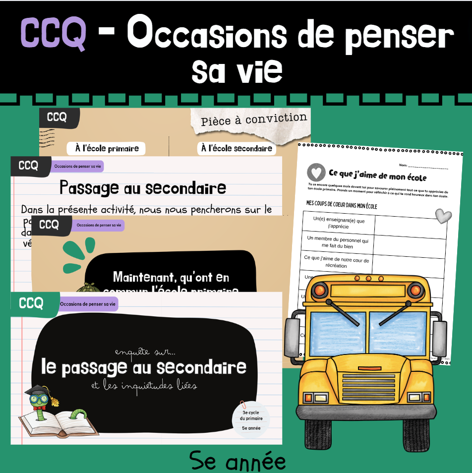 CCQ - Enquête - Passage au secondaire (5e)