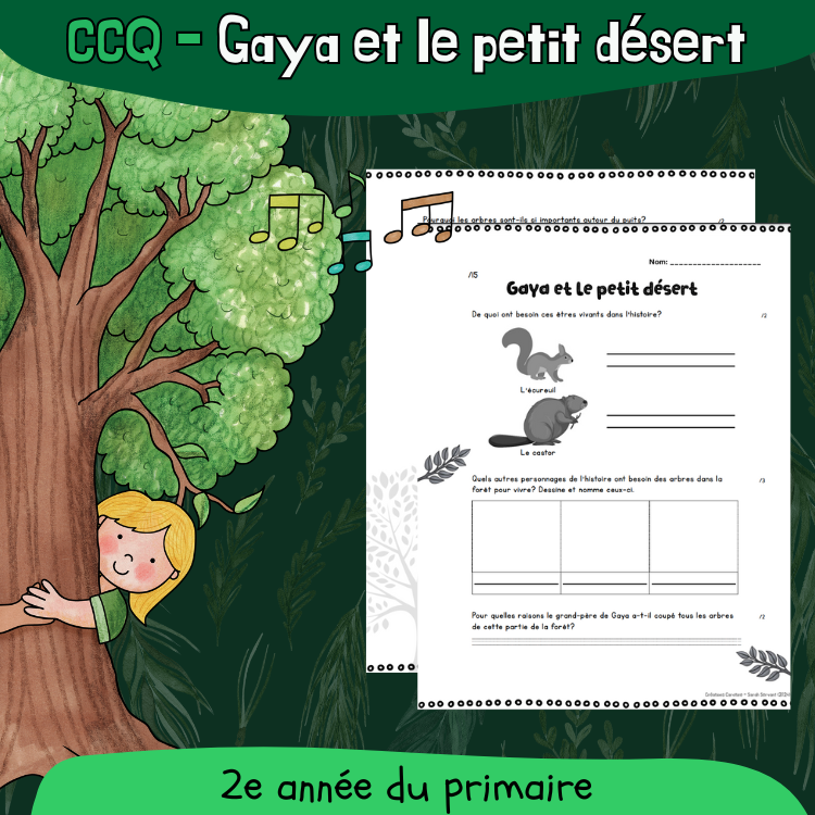 CCQ - Gaya et le petit désert (2e)