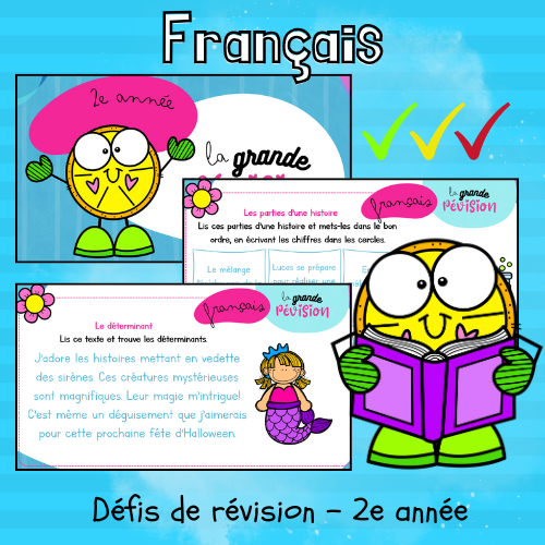 Révision - Défis TNI - Français, Progression des élèves (2e)