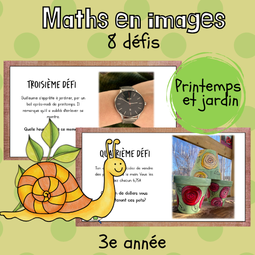Maths par l'image - Jardinage (3e)