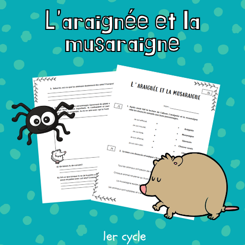 Littérature jeunesse - L'araignée et la musaraigne
