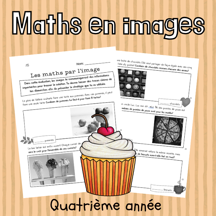 Évaluation - Maths par l'image - Alimentation (4e)