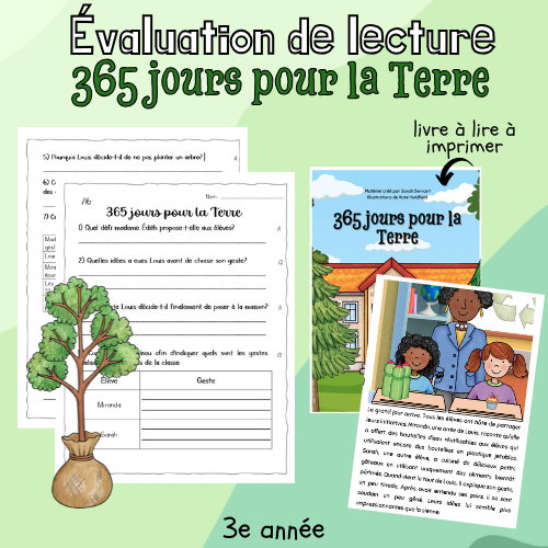 Évaluation de lecture - 365 jours pour la Terre (3e)
