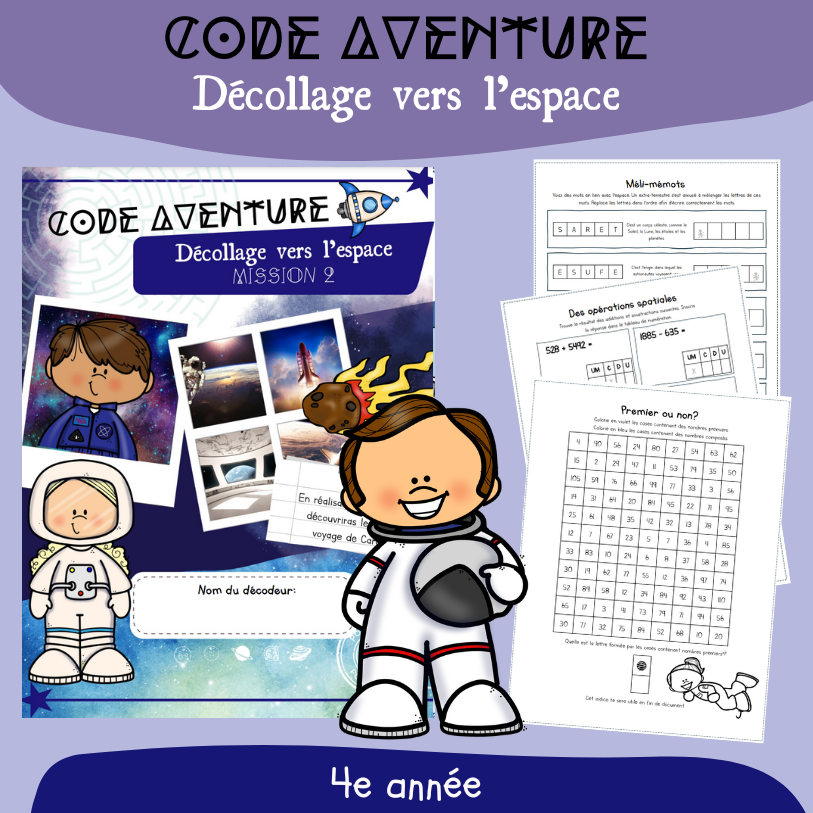 Code aventure #2 - Décollage vers l'espace (4e)