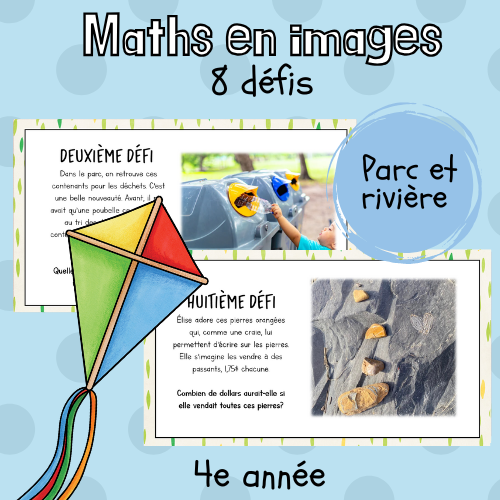 Maths par l'image - Parc et rivière (4e)