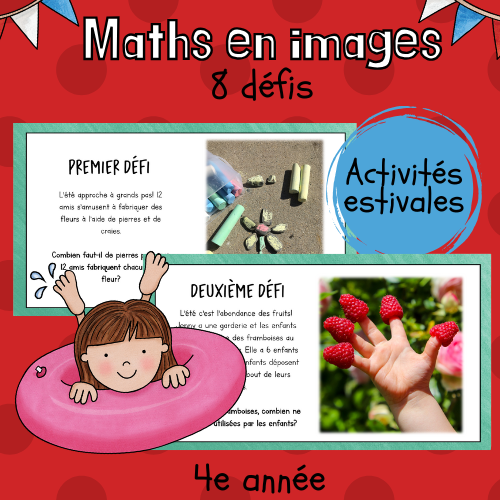Maths par l'image - Activités estivales (4e)