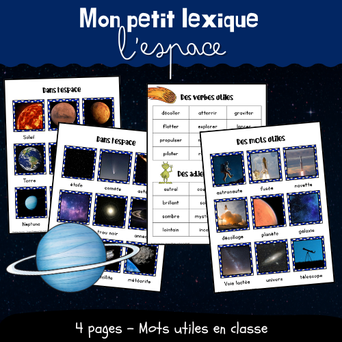 Mon petit lexique - L'espace