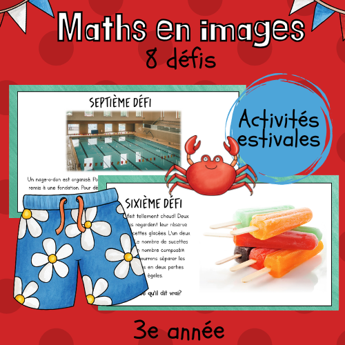 Maths par l'image - Activités estivales (3e)