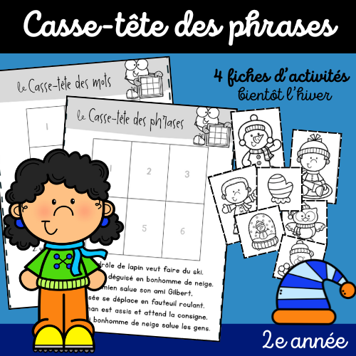 Casse-tête des phrases (2e) Novembre