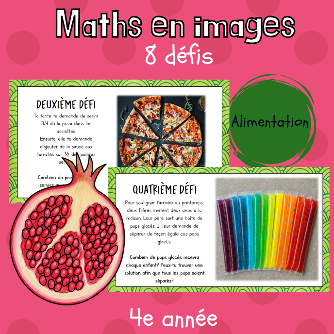 Maths par l'image - Alimentation (4e)