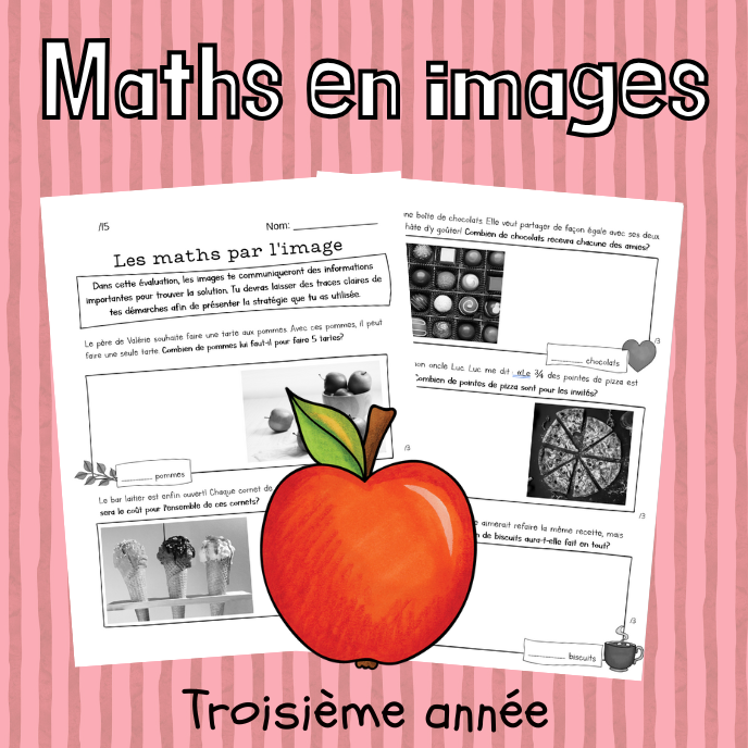 Évaluation - Maths par l'image - Alimentation (3e)