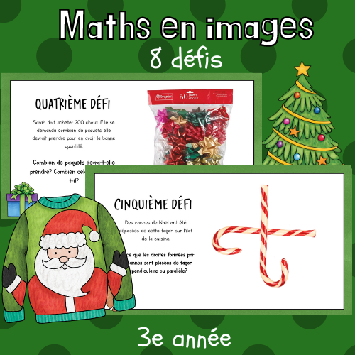 Maths par l'image - Noël (3e)