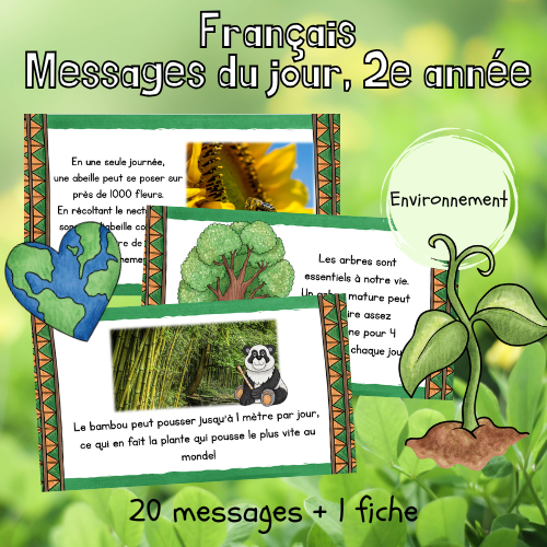 20 messages du jour - L'environnement