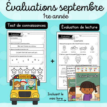 Évaluations - Septembre (1re)