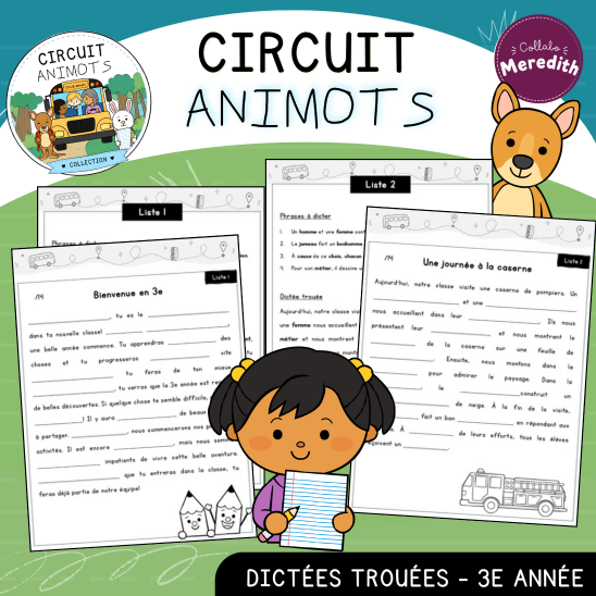 Circuit Animots - Dictées (3e)