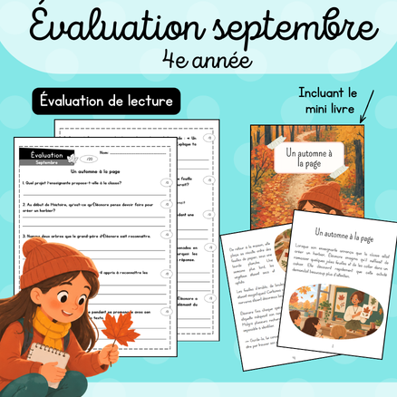 Évaluations - Septembre (4e)