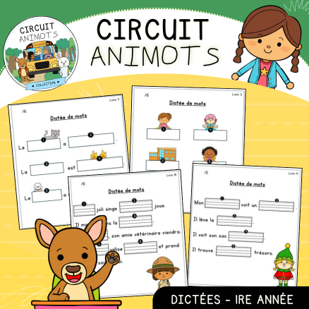 Circuit Animots - Dictées (1re)