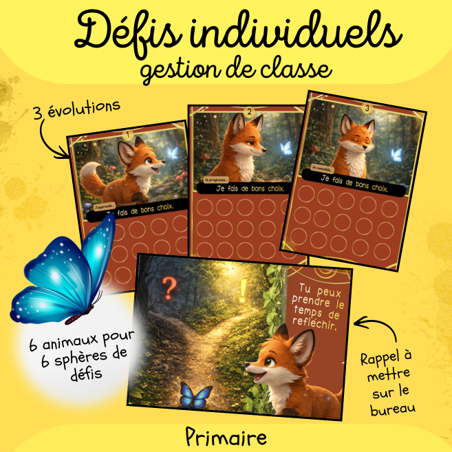 Les animaux de l'équilibre - Défis individuels – Créations Carotine