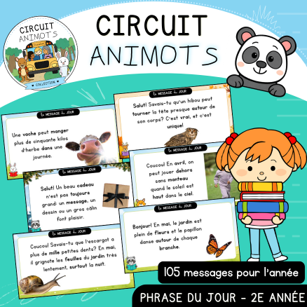 Circuit Animots - 105 messages du jour (2e)