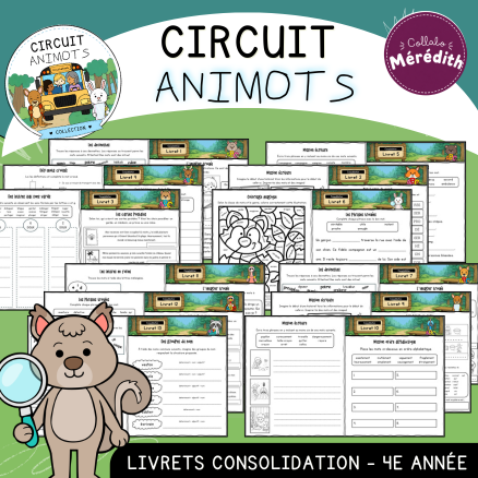 Circuit Animots - Livrets de consolidation (4e)