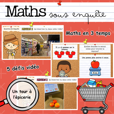 Maths en 3 temps - À l'épicerie (1er cycle)
