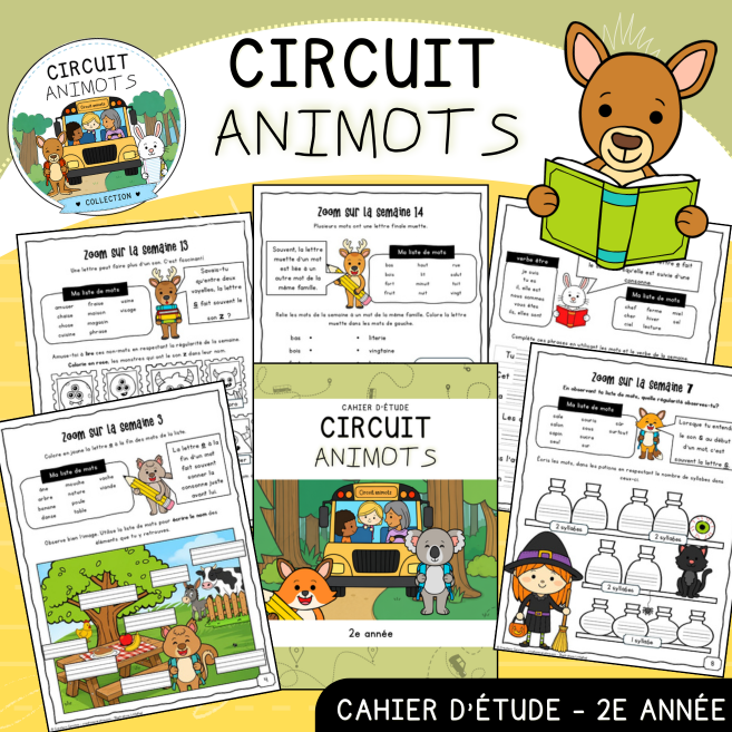 Circuit Animots - Cahier d'étude (2e)