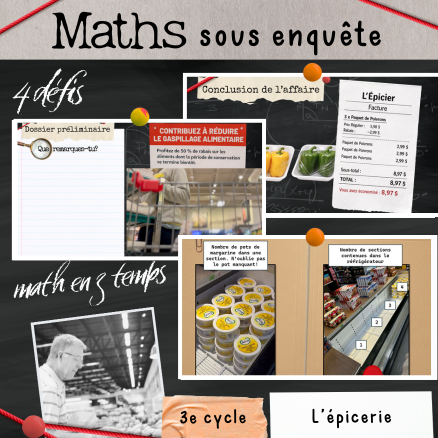 Maths en 3 temps - L'épicerie (3e cycle)