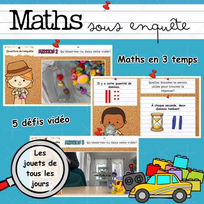 Maths en 3 temps - Les jouets (1er cycle)